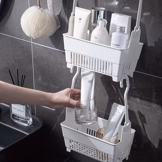 Cestino da appendere alla parete, cestino per bagno, WC, cestino per doccia, multiuso